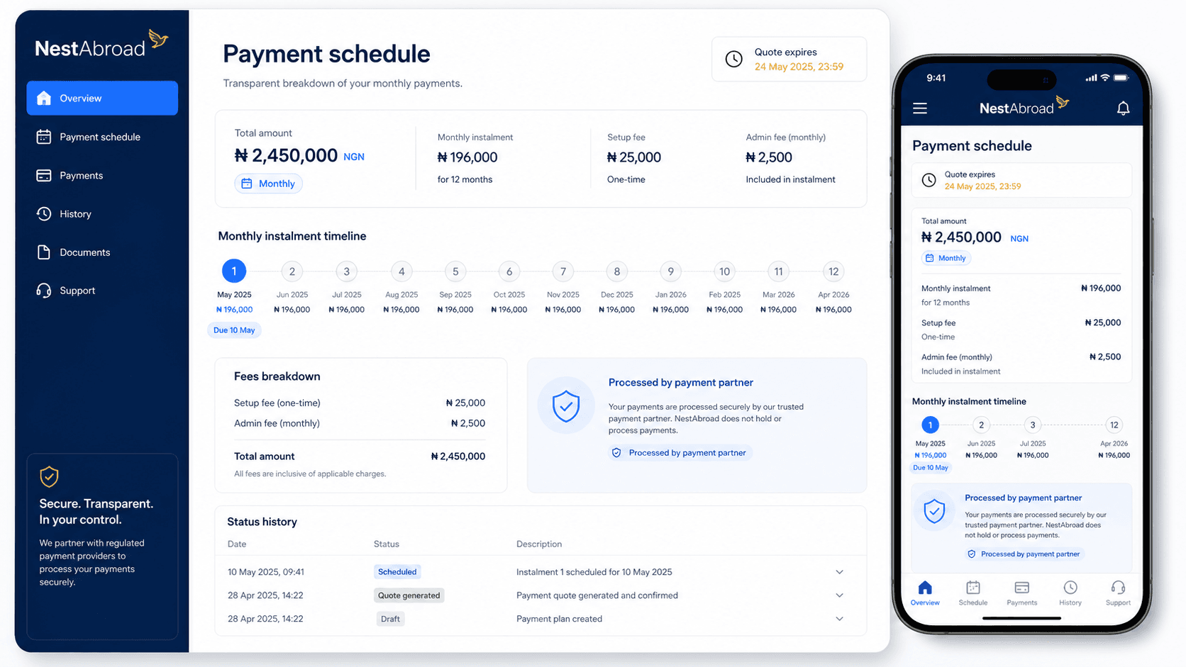 Pay — NestAbroad